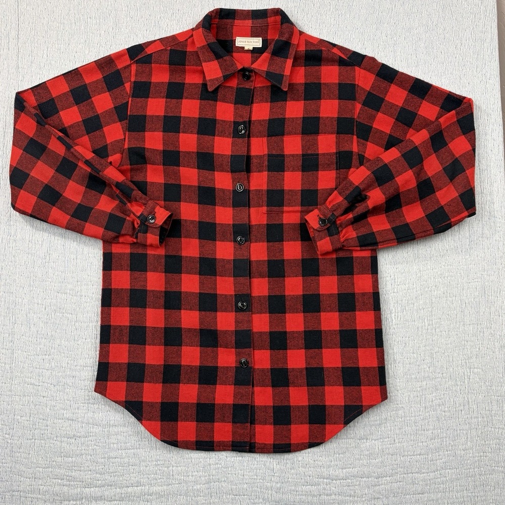 Vintage Jones New York Women's Wool Buffalo Plaid Shirt Size 4 Button Up Western